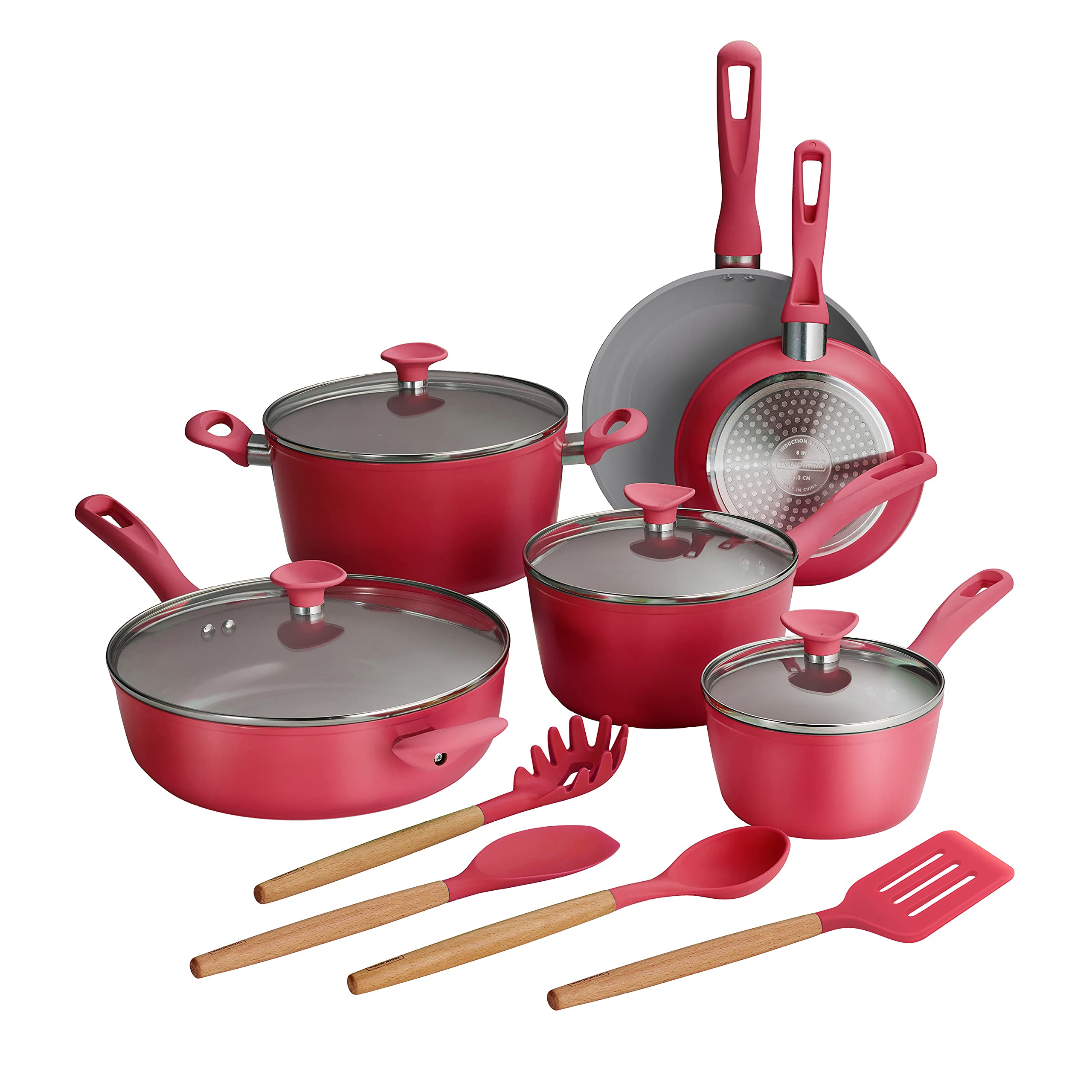 Tramontina Solara 14-Piece Ceramic Non Stick Cookware Set