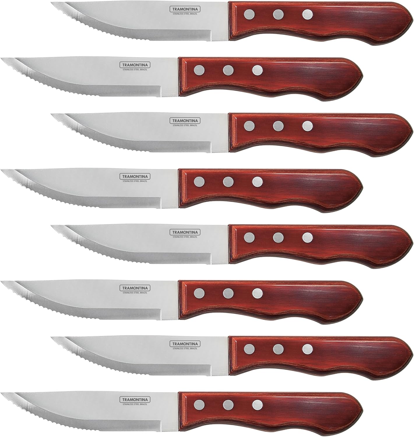 Tramontina Porterhouse 8-Piece Stainless Steel Steak Knife