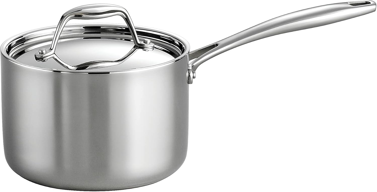 Tramontina Tri-Ply Clad Stainless Steel 2-Quart Sauce Pan