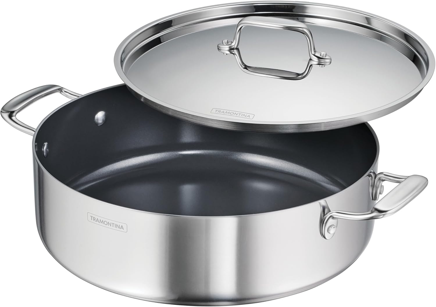 Tramontina Utsava 6.5-Qt Tri-Ply Clad Stainless Casserole